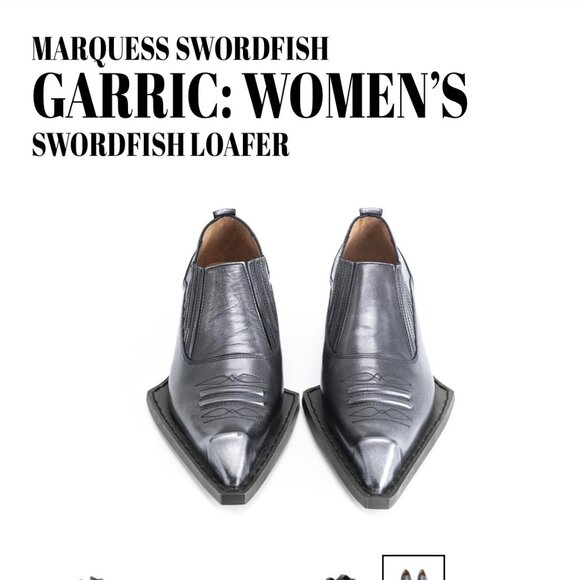 LAST Fluevog Swordfish Loafer Metallic Grey Gray Size 7 Slip On SOLD OUT $399 - Picture 2 of 15